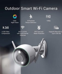 Camera Wifi Ngoài Trời Ezviz C3N (Full Color)