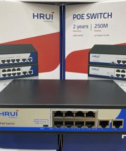 Switch PoE HRUI 8 ports + 2 uplinks HR902-AF-82N