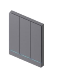 Công tắc thông minh Blend Pro 3 nút LifeSmart LS240-GR3 (Màu xám)