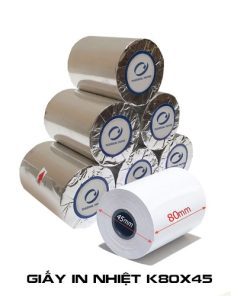 Giấy in bill K80x45mm Oji Nhật (thùng 100 cuộn)