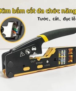 Kìm mạng xuyên thấu đa chức năng (CAT5, CAT6, CAT7, dây ép 6P/8P)