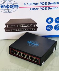 Switch PoE Zincom 4 port + 2 uplink 100M ZC-4GPOE-2GE