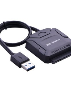 Bộ chuyển USB 3.0 to SATA Ugreen có nguồn phụ (dùng cho ổ cứng 3.5 inch) 20231