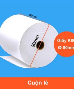 Giấy in bill K80x80mm Oji Nhật (Thùng 50 cuộn)