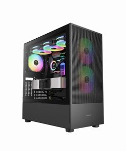 Case Gamdias Talos E3 Mesh Elite Black (kèm 3 fan RGB)