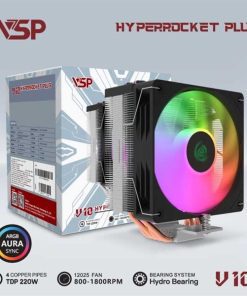 Tản nhiệt CPU VSP V10 Hyper Rocket Plus (Black)