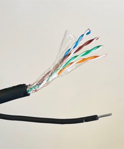 Cáp mạng VCOM CAT5E outdoor cường lực UTP 4PRS 25AWG PE SS ST 1.0mm (cuộn 305m)