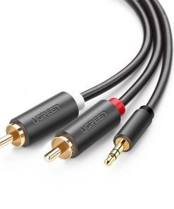 Cáp Audio 3.5mm to RCA (hoa sen) mạ vàng dài 10 mét Ugreen 10514