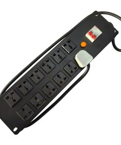 Thanh nguồn PDU 12 ổ cắm 3 chân có CB 30A chuẩn 19 inch