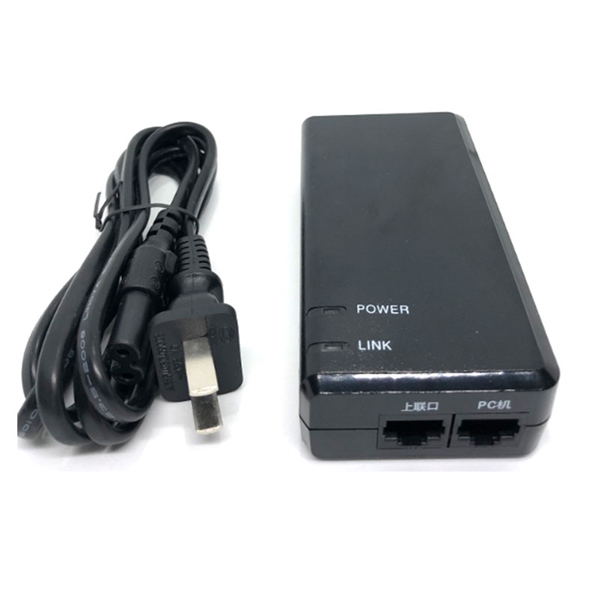 Nguồn PoE injector HuntKey 52V 0.5A (8 lõi 100Mbps) - Cái