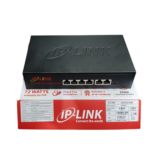 Switch PoE 4 Port IP-Link TPL-04POE - Cái