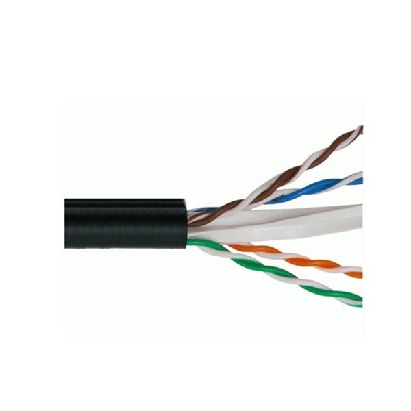 Cáp mạng Vcom CAT5E UTP (CU, PE, đen, không cường lực) - Mét