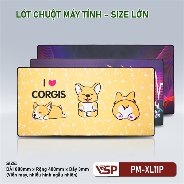Lót chuột VSP PM-XL11P Colorfull (400*800*3mm) - Miếng