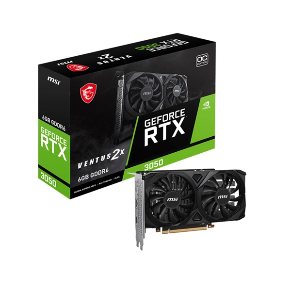 Card đồ họa VGA MSI RTX 3050 VENTUS 2X 6GB OC - Cái