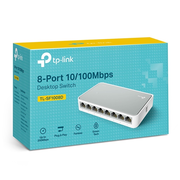 Switch mạng Tp-link 8-port 100Mbps TL-SF1008D - Cái