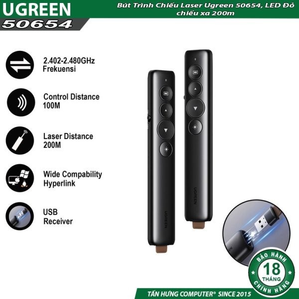 Bút trình chiếu không dây Ugreen 50654 - Cái