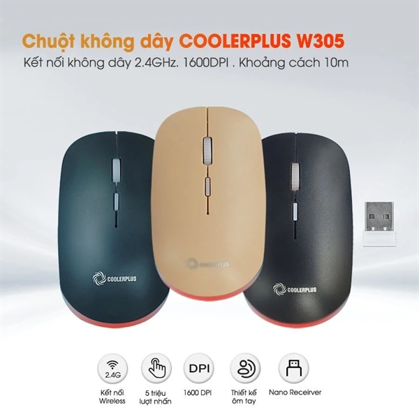 Chuột không dây Coolerplus CPM-W305 - Cái