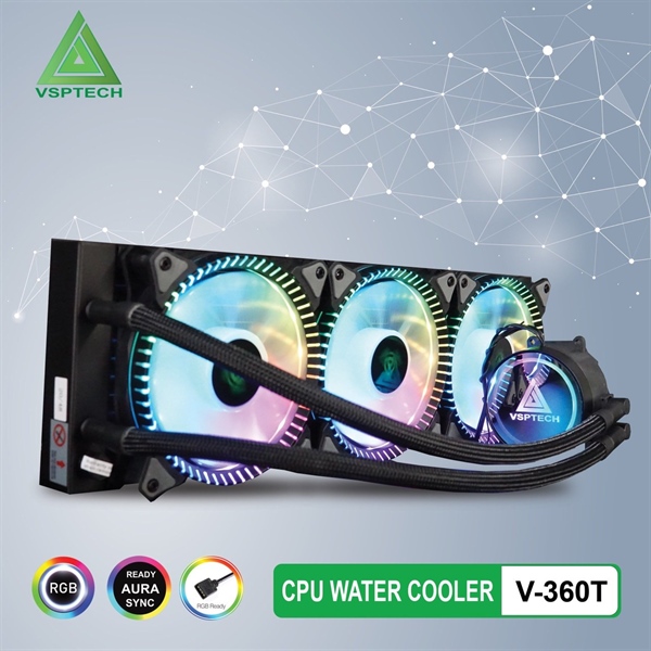 Tản nhiệt nước AIO VSPTECH V-360T XTREME GAMING Sync LED ARGB - Cái