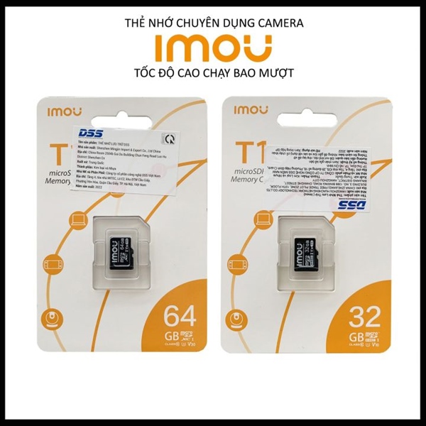 Thẻ nhớ Imou T1 64GB chuyên dụng camera - Thẻ