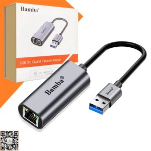 Bộ chuyển USB 3.0 to RJ45 LAN Gigabit Bamba - Cái