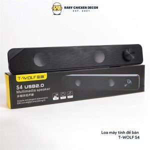 Loa vi tính T-Wolf S4 Soundbar 2.0 Led - Cái