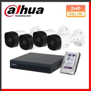 Combo 4 Camera Dahua HDCVI 2MP hồng ngoại - Bộ