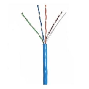 Cáp mạng LS CAT6 U/UTP (24AWG, lõi đồng đặc PVC 305m/thùng, màu xanh) - Thùng