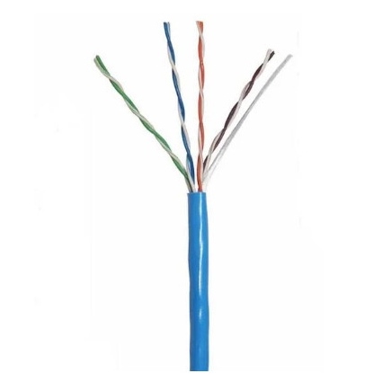 Cáp mạng LS CAT6 U/UTP (24AWG, lõi đồng đặc PVC 305m/thùng, màu xanh) - Thùng