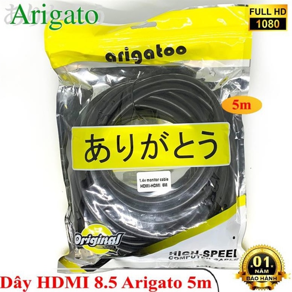 Cáp HDMI Arigatoo 5 mét - Sợi