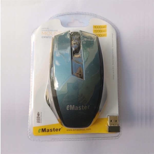 Chuột không dây Emaster EMW520 (Màu xanh) - Cái