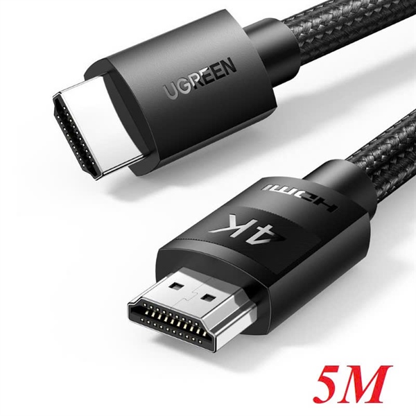 Cáp HDMI Ugreen 40103 dài 5 mét hỗ trợ 4K@60Hz HD119 - Sợi