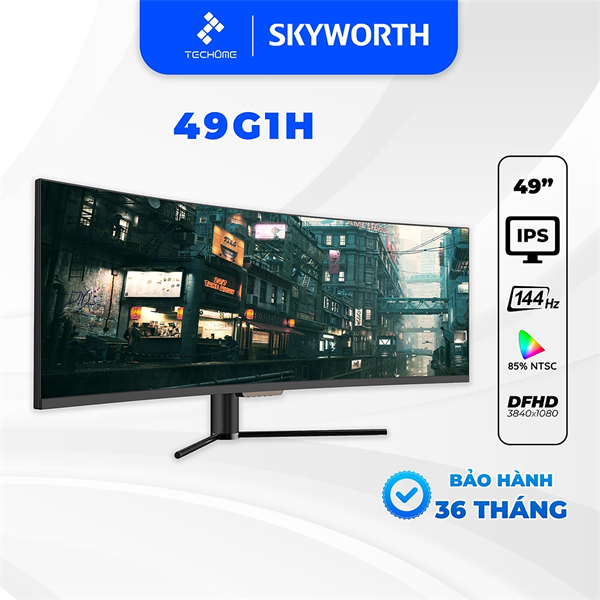 Màn hình Skyworth 49 inch cong 4K 49G1H (IPS 144Hz 4K 32:9, VGA, HDMI, DP) - Cái