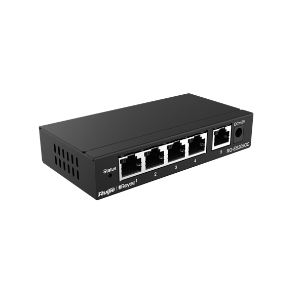 Switch mạng RUIJIE RG-ES205GC 5 ports Gigabit Layer 2 Smart Managed Switch - Cái