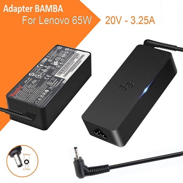 Sạc laptop LENOVO 20V - 3.25A BAMBA đầu 4.0*1.7mm (Chuôi nhỏ) - Cái