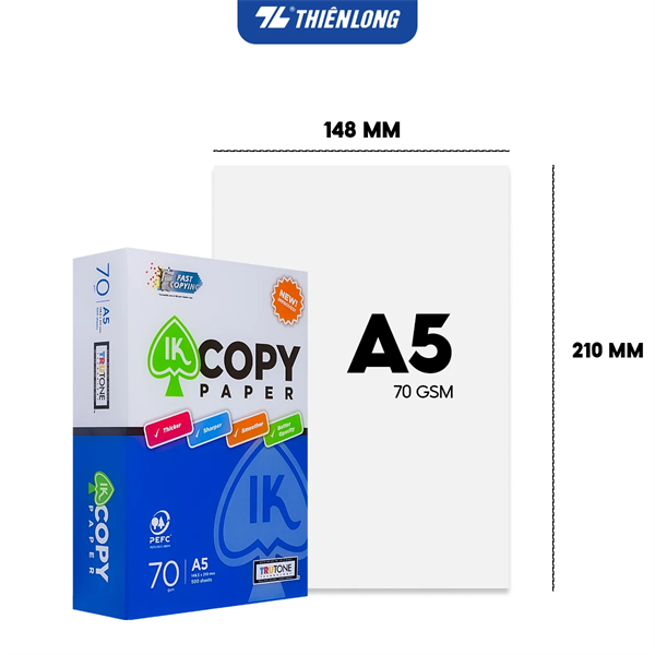 Giấy A5 IK Copy 70gsm - Ream