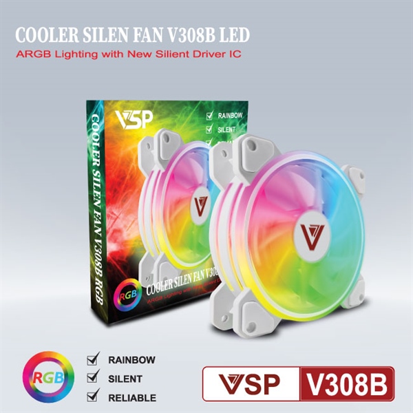 Fan Case V308B Led ARGB - Cái