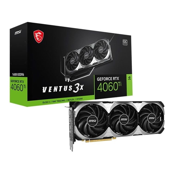 Card đồ họa VGA MSI GeForce RTX 4060 Ti VENTUS 3X 16GB OC - Cái