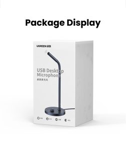 Micro thu âm Livestream để bàn cổng USB & Audio 3.5mm Ugreen 90416 CM564 - Cái Micro thu âm Livestream để bàn cổng USB & Audio 3.5mm Ugreen 90416 CM564 - Cái