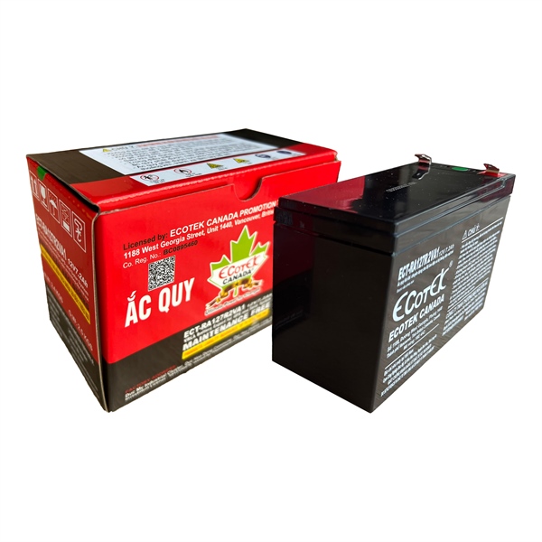 Ắc quy ECOTEK 12V 7.2AH ECT-RA127R2VA1 chuyên dụng UPS - Cái