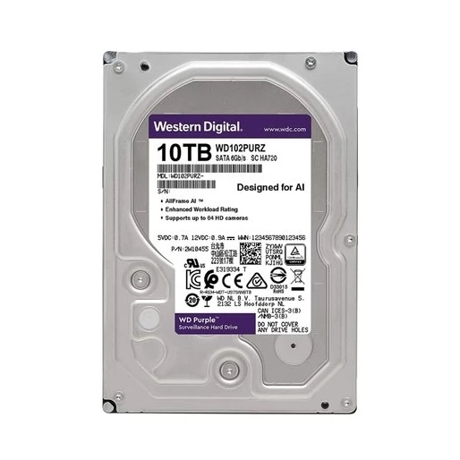 Ổ cứng WD Purple 10TB chuyên dụng Camera - Cái