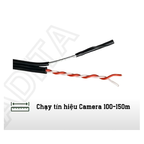 Cáp tín hiệu camera 2 lõi Kadita (Cuộn 500m) - Mét
