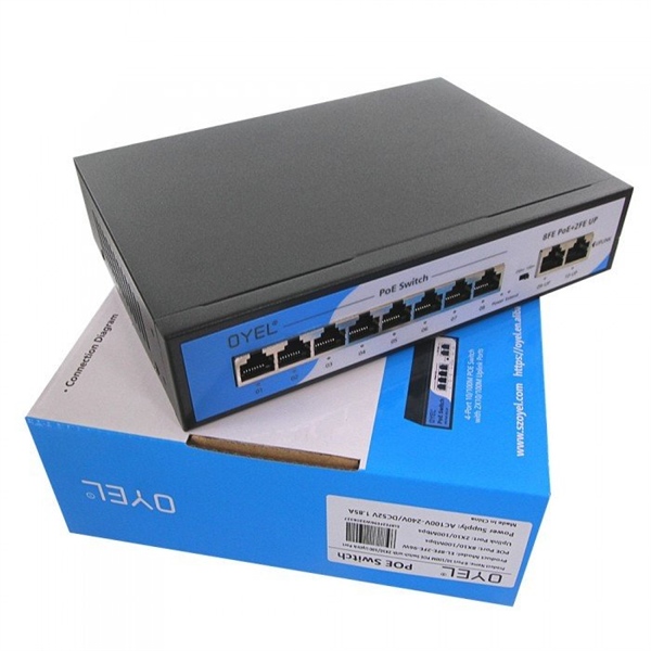 Switch PoE OYEL 8 ports + 2 uplinks - EL-8FE-2FE-96W - Cái