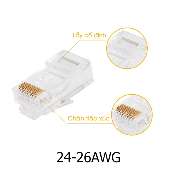Đầu mạng RJ45 CAT5e Commscope - Cái