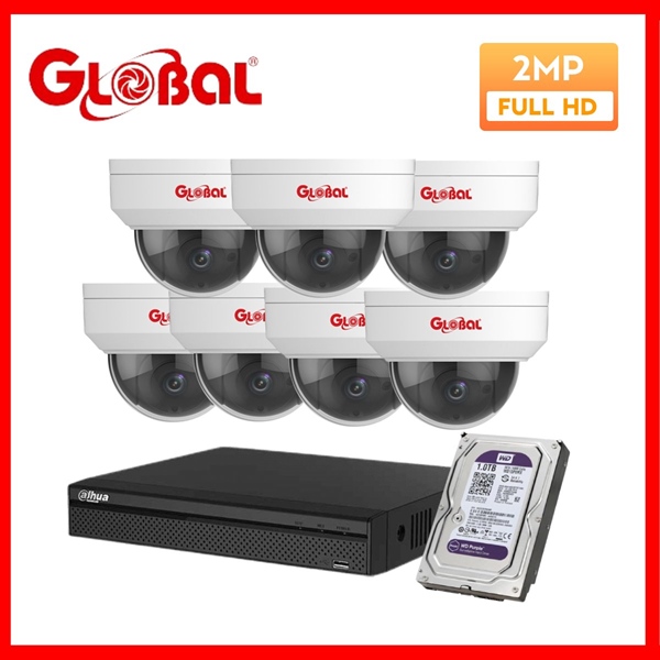 Combo 7 Camera IPC Global 2.0 Mpx - Bộ