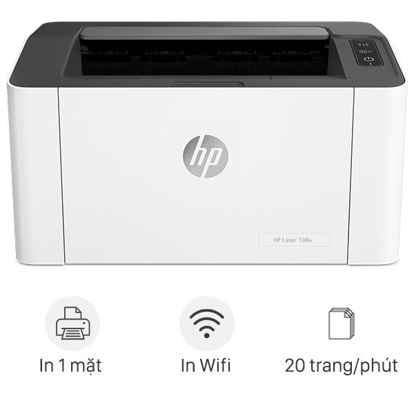 Máy in laser trắng đen đơn năng HP 108w - Cái