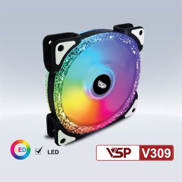 Fan case VSP V309 Led (Màu đen) - Cái