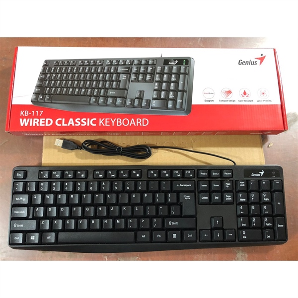Bàn phím có dây Genius KB-101 - Cái