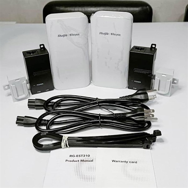 Bộ bắn sóng Wifi CPE 5GHz 1Km RUIJIE REYEE RG-EST310 V2 - Bộ Bộ bắn sóng Wifi CPE 5GHz 1Km RUIJIE REYEE RG-EST310 V2 - Bộ