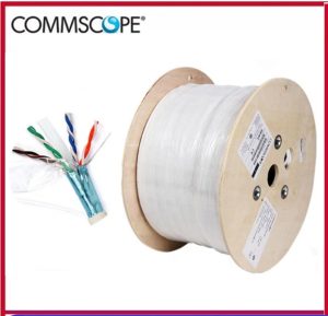 Cáp mạng Commscope CAT6A, 4 đôi chống nhiễu, LSZH, 23 AWG, màu trắng (305m/cuộn) - Cuộn