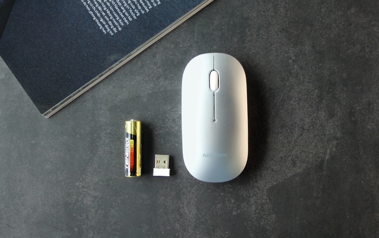 Chuột không dây Newmen F270 (USB/Màu bạc) - Cái Chuột không dây Newmen F270 (USB/Màu bạc) - Cái